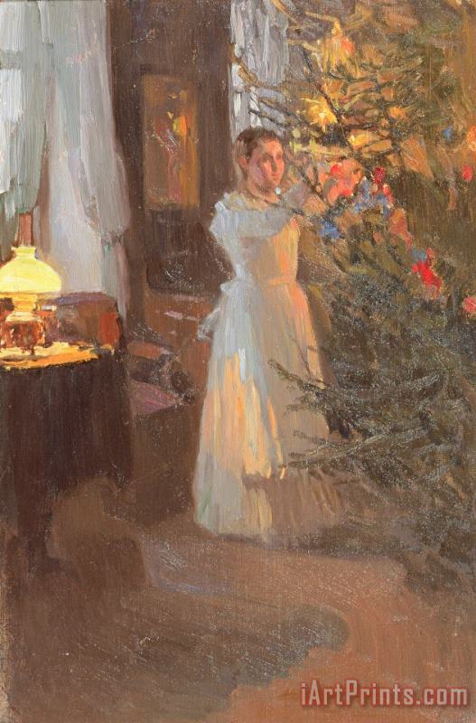 The Christmas Tree painting - Alexei Mikhailovich Korin The Christmas Tree Art Print