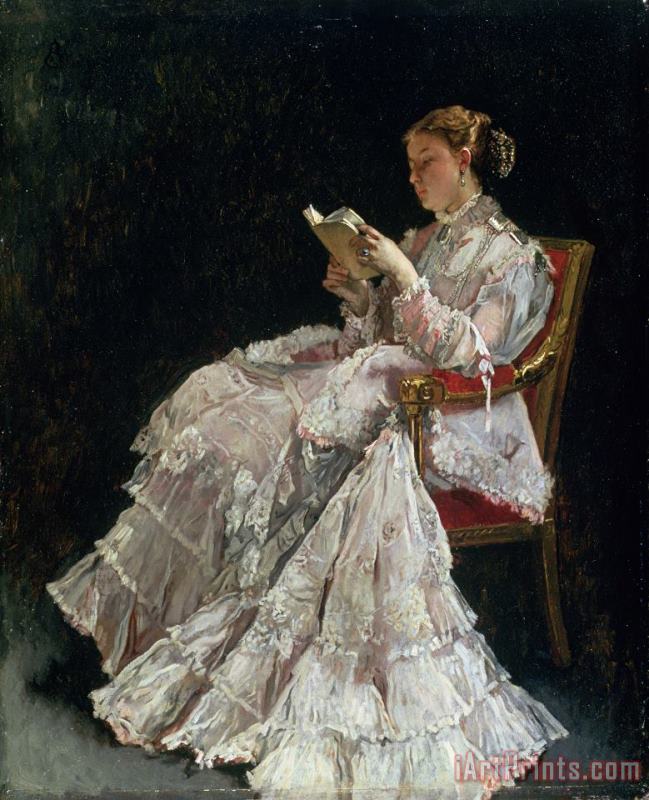 The Reader painting - Alfred Emile Stevens The Reader Art Print