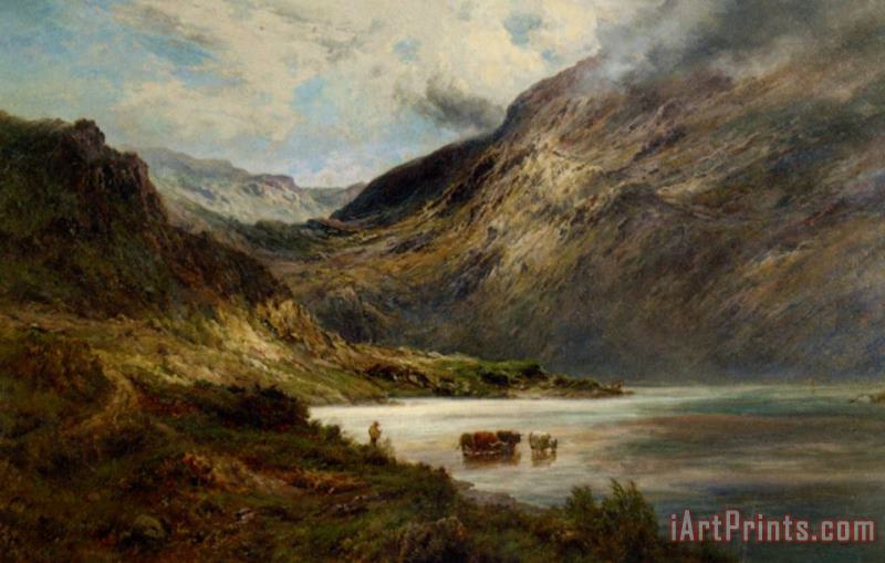 Alfred Fontville De Breanski Sunlight in The Highlands Art Painting