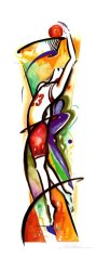 alfred gockel Basketball painting