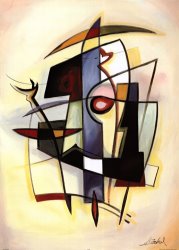 alfred gockel City Dynamics Iii painting