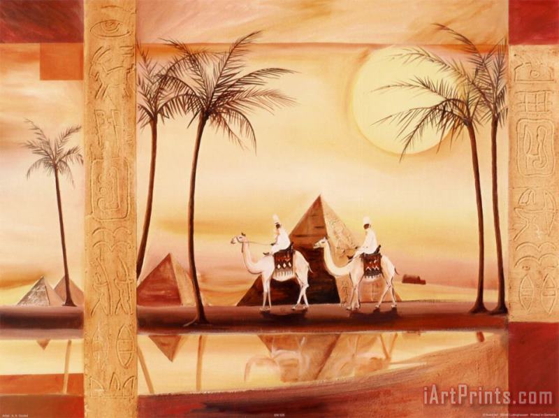Desert Dreams Iii painting - alfred gockel Desert Dreams Iii Art Print
