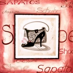 alfred gockel Fashion Shoes Iii painting