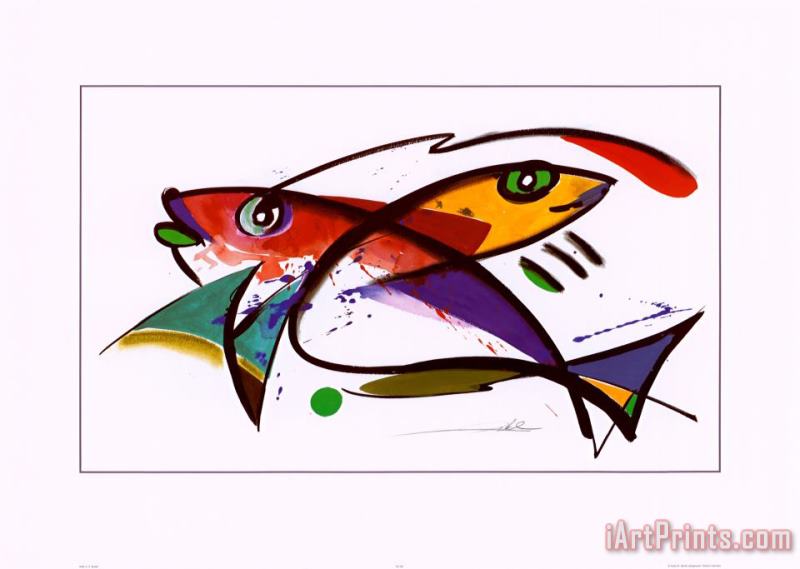 alfred gockel Fish Art Painting