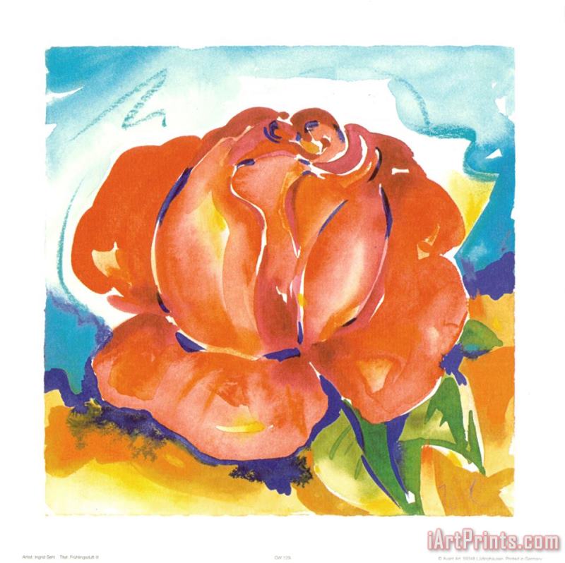 One Perfect Rose painting - alfred gockel One Perfect Rose Art Print