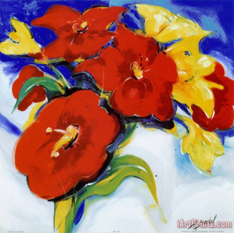Vibrant Bouquet painting - alfred gockel Vibrant Bouquet Art Print