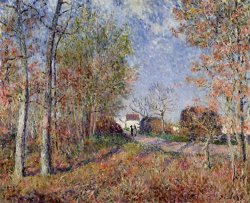 Alfred Sisley A Corner of the Woods at Sablons painting