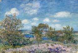 Alfred Sisley L'allee Des Peupliers a Moret Au Bord Du Loing, 1890