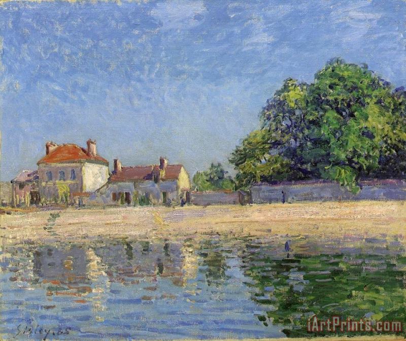 Bords Du Loing, Saint Mammes painting - Alfred Sisley Bords Du Loing, Saint Mammes Art Print