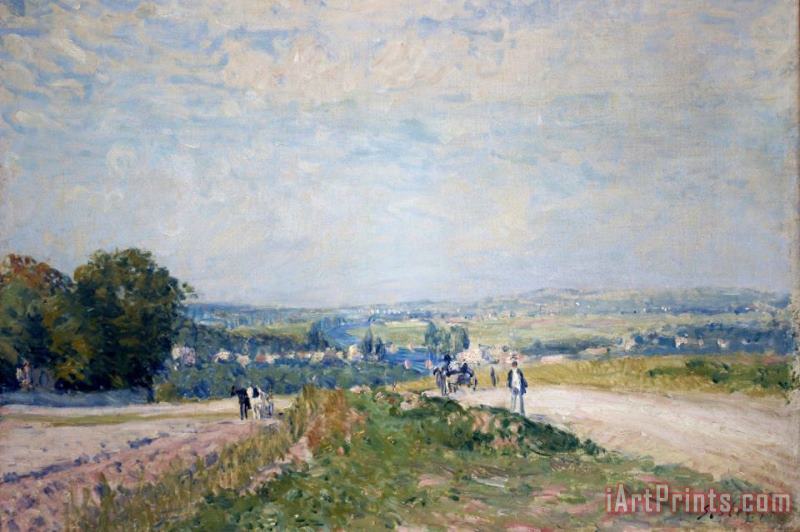 El Camino De Montbuisson a Louveciennes painting - Alfred Sisley El Camino De Montbuisson a Louveciennes Art Print