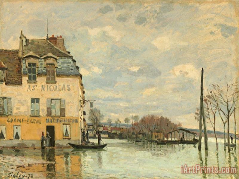 Alfred Sisley Flood at Port Marly Art Print