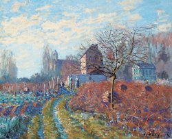 Alfred Sisley Gelee Blanche painting