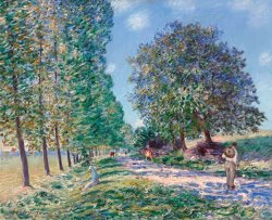 アルフレッド・シスレーL'ALLEE DES PEUPLIERS A MORET Alfred Sisley L'allee Des Peupliers a Moret Au Bord Du Loing, 1890