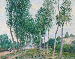Alfred Sisley L'allee Des Peupliers a Moret Au Bord Du Loing, 1890