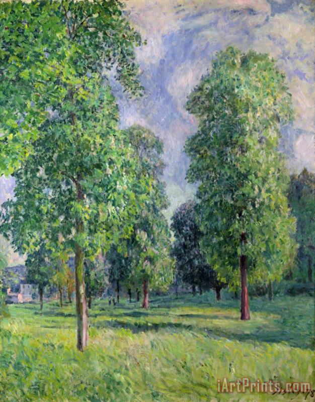 Alfred Sisley Landscape at Sevres Art Painting