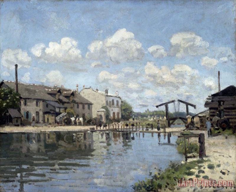 Alfred Sisley Le Canal Saint Martin, Paris Art Painting