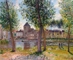 Alfred Sisley L'allee Des Peupliers a Moret Au Bord Du Loing, 1890