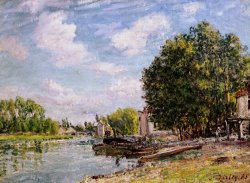 Alfred Sisley L'allee Des Peupliers a Moret Au Bord Du Loing, 1890