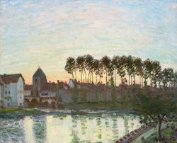Alfred Sisley L'allee Des Peupliers a Moret Au Bord Du Loing, 1890