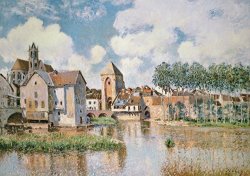 Alfred Sisley L'allee Des Peupliers a Moret Au Bord Du Loing, 1890