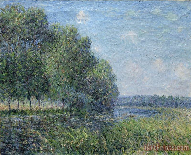 River View painting - Alfred Sisley River View Art Print