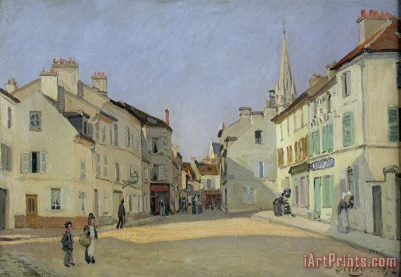 Alfred Sisley Rue de la Chaussee at Argenteuil Art Print