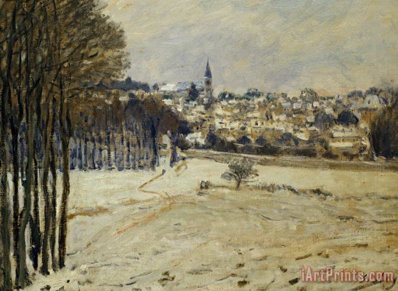 Alfred Sisley Snow At Marly-le-roi Art Painting