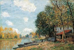 Alfred Sisley The Banks of The River Loing painting
