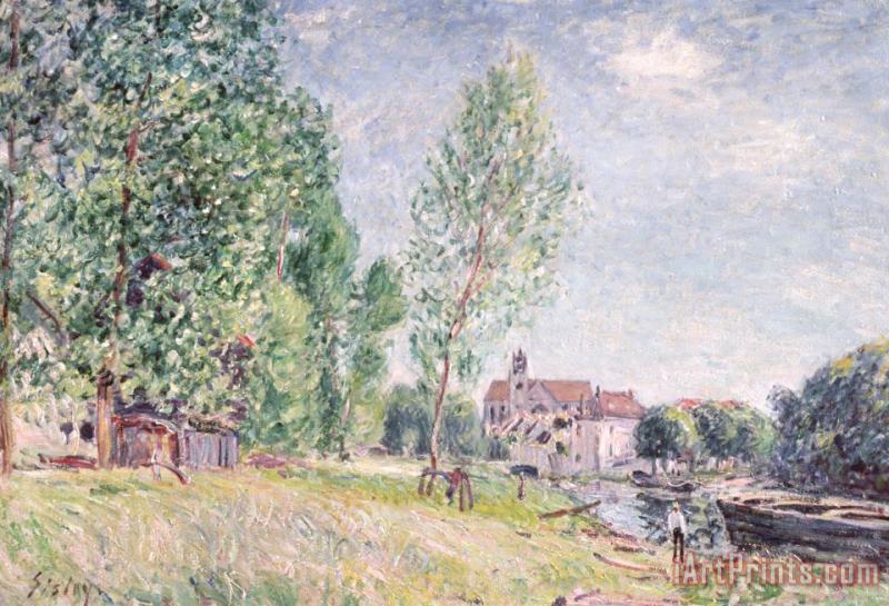 Alfred Sisley The Builder's Yard At Matrat Moret-sur-loing Art Painting