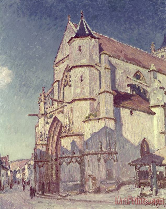 Alfred Sisley The Church at Moret Art Painting