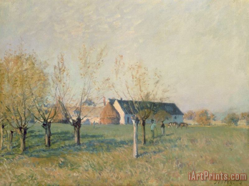Alfred Sisley The Farm Art Painting