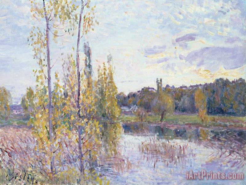 Alfred Sisley The Lake At Chevreuil Art Painting