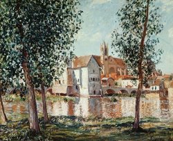 Alfred Sisley L'allee Des Peupliers a Moret Au Bord Du Loing, 1890