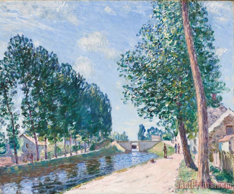Alfred Sisley The Loing Canal at Moiret Art Print