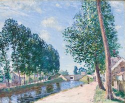 Alfred Sisley The Loing Canal at Moiret painting