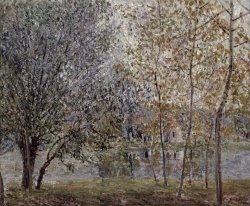 Alfred Sisley The Loing Canal in Spring painting