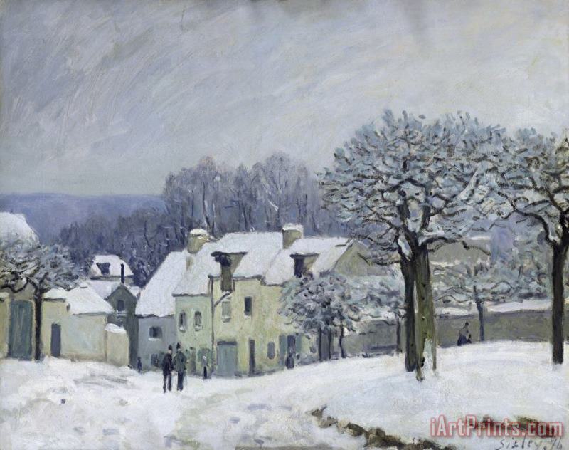 Alfred Sisley The Place du Chenil at Marly le Roi Art Print