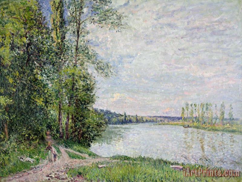Alfred Sisley The Riverside Road from Veneux to Thomery Art Print