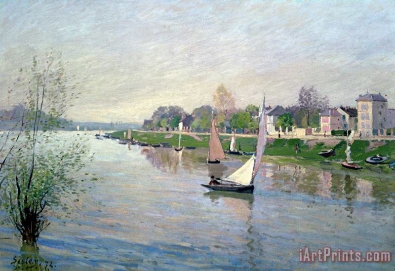 The Seine At Argenteuil painting - Alfred Sisley The Seine At Argenteuil Art Print