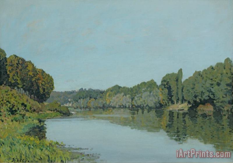 The Seine at Bougival painting - Alfred Sisley The Seine at Bougival Art Print