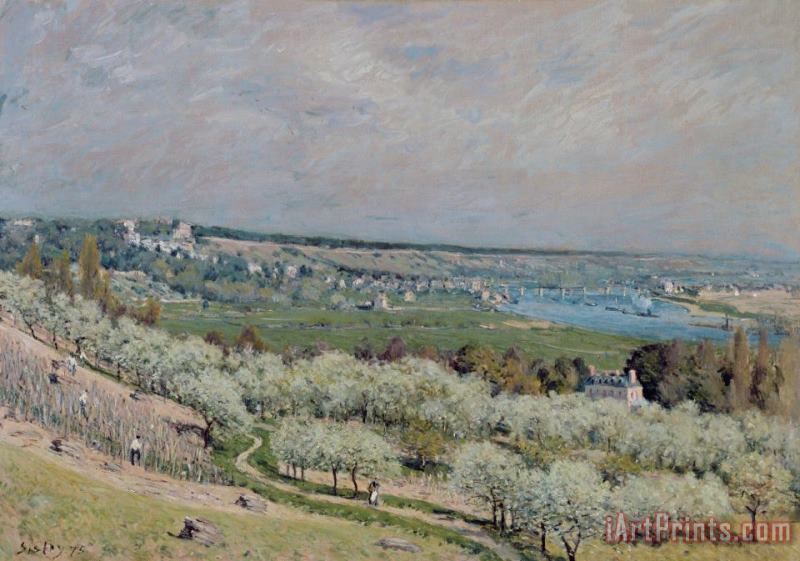 The Terrace at Saint Germain painting - Alfred Sisley The Terrace at Saint Germain Art Print