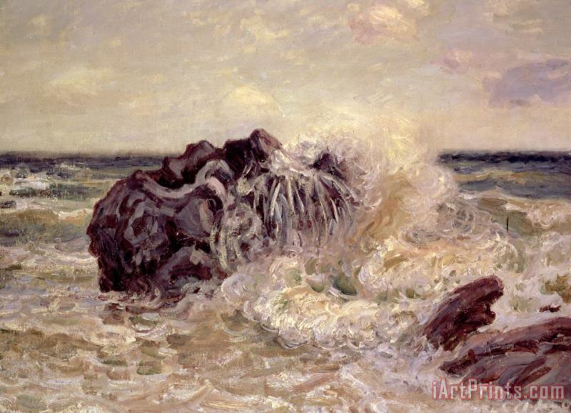 Alfred Sisley The Wave Lady's Cove Langland Bay Art Print