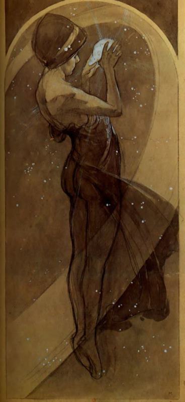 Alphonse Maria Mucha North Star Art Painting