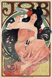 Alphonse Marie Mucha Art Nouveau Poster of Woman