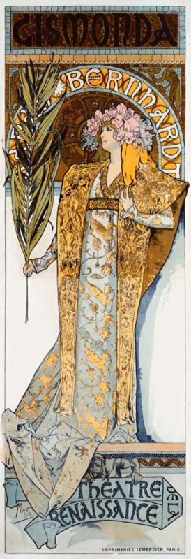 Alphonse Marie Mucha Mucha Nouveau Bernhardt Gismonda Art Print