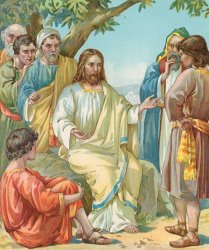 Ambrose Dudley Christ and His Disciples painting