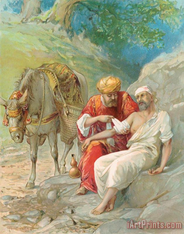 The Good Samaritan painting - Ambrose Dudley The Good Samaritan Art Print