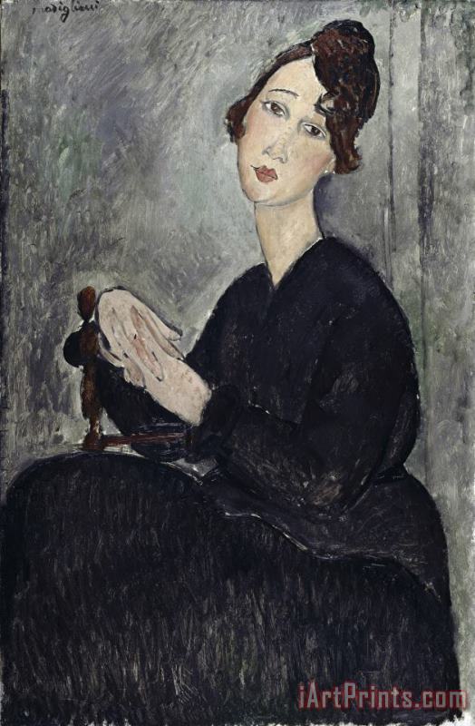 Amedeo Modigliani Portrait of Dedie (odette Hayden) Art Print
