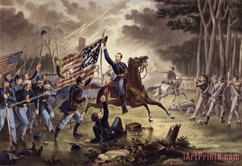 American Civil War General Philip Kearny painting - American School American Civil War General Philip Kearny Art Print