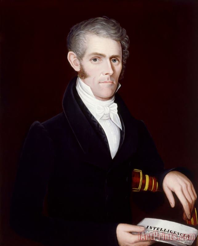 Ammi Phillips Portrait of George Greenwood Reynolds Art Painting